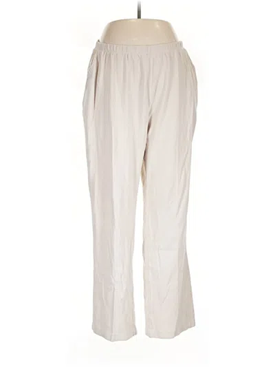 Pre-owned Lands' End Casual Pants In White