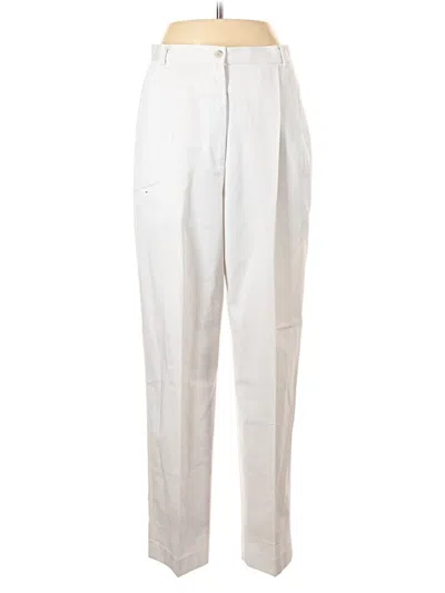 Pre-owned Lands' End Casual Pants In White