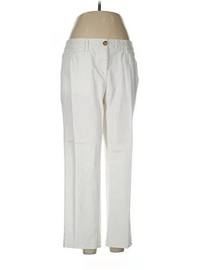 Pre-owned Lands' End Casual Pants In White