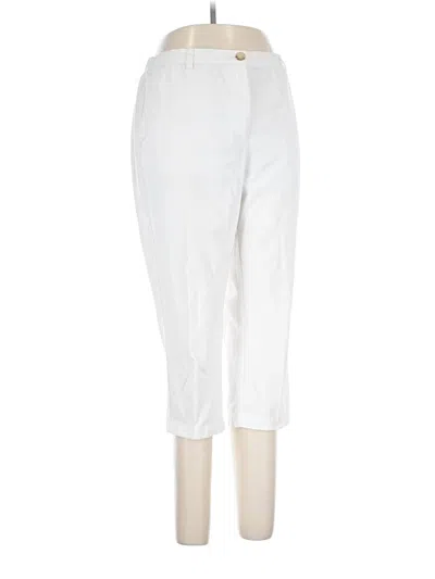 Pre-owned Lands' End Casual Pants In White