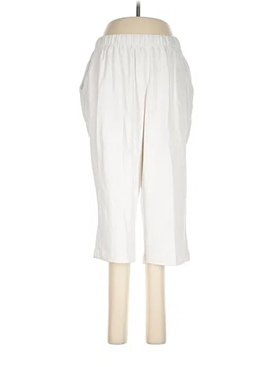 Pre-owned Lands' End Casual Pants In White