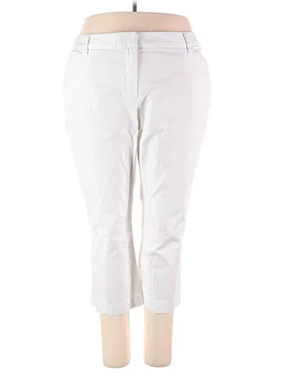 Pre-owned Lands' End Casual Pants In White