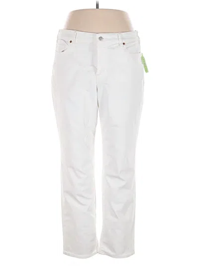 Pre-owned Lands' End Casual Pants In White