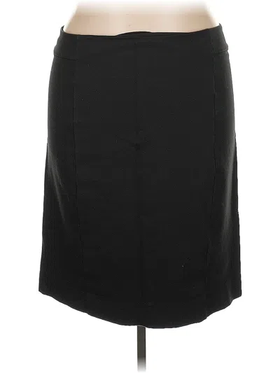 Pre-owned Lands' End Casual Skirt In Black