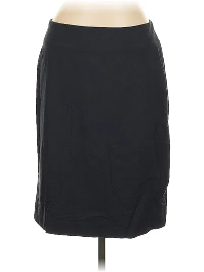Pre-owned Lands' End Casual Skirt In Black