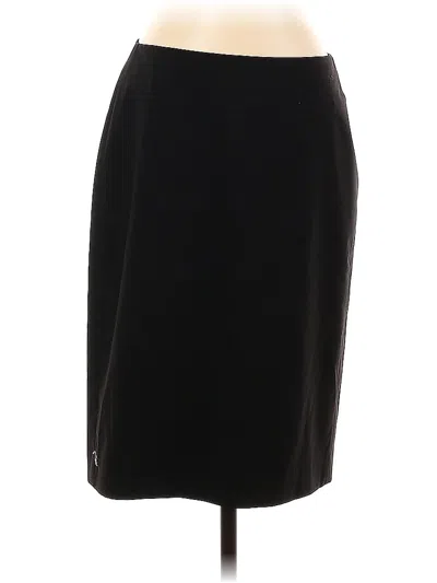 Pre-owned Lands' End Casual Skirt In Black