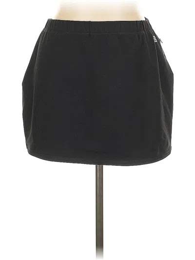 Pre-owned Lands' End Casual Skirt In Black