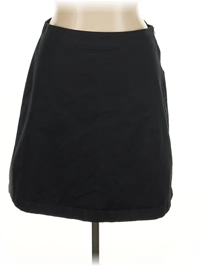 Pre-owned Lands' End Casual Skirt In Black