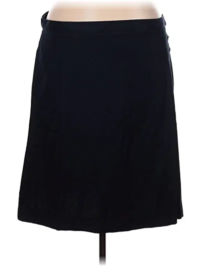 Pre-owned Lands' End Casual Skirt In Black