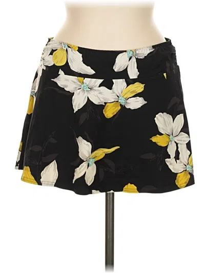 Pre-owned Lands' End Casual Skirt In Black