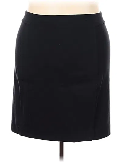 Pre-owned Lands' End Casual Skirt In Black