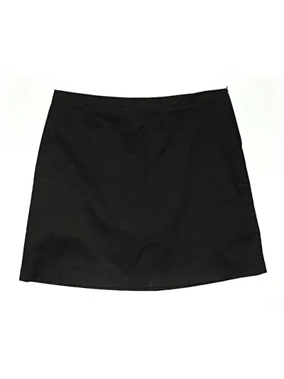 Pre-owned Lands' End Casual Skirt In Black