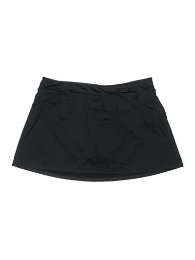 Pre-owned Lands' End Casual Skirt In Black