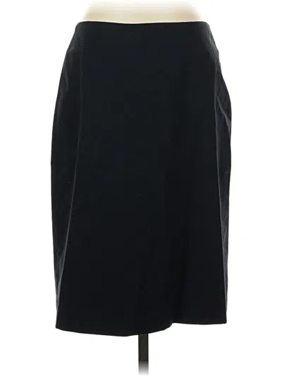Pre-owned Lands' End Casual Skirt In Black