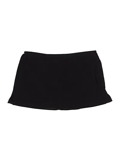 Pre-owned Lands' End Casual Skirt In Black