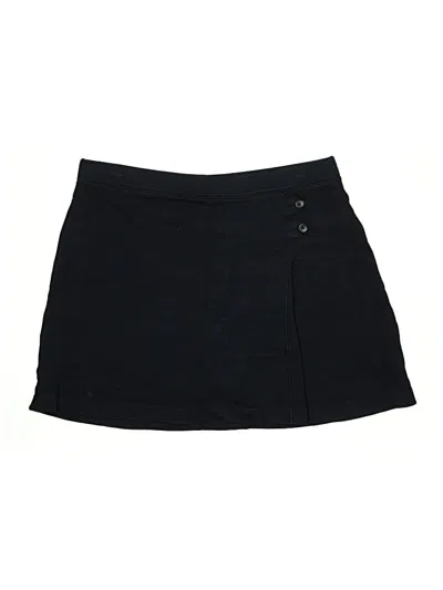 Pre-owned Lands' End Casual Skirt In Black