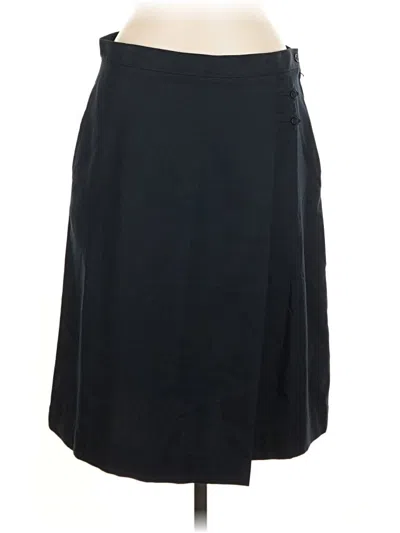 Pre-owned Lands' End Casual Skirt In Black