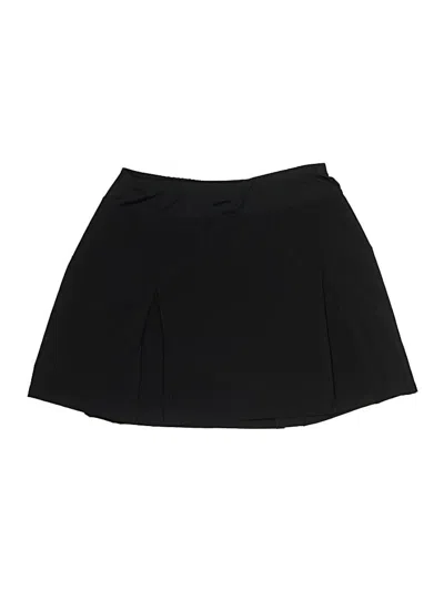 Pre-owned Lands' End Casual Skirt In Black