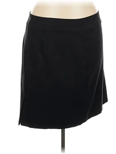 Pre-owned Lands' End Casual Skirt In Black