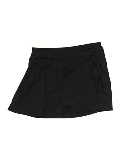 Pre-owned Lands' End Casual Skirt In Black