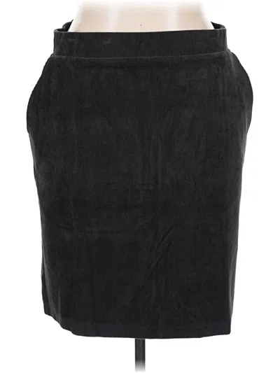 Pre-owned Lands' End Casual Skirt In Black