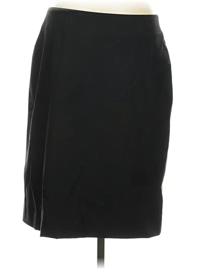 Pre-owned Lands' End Casual Skirt In Black