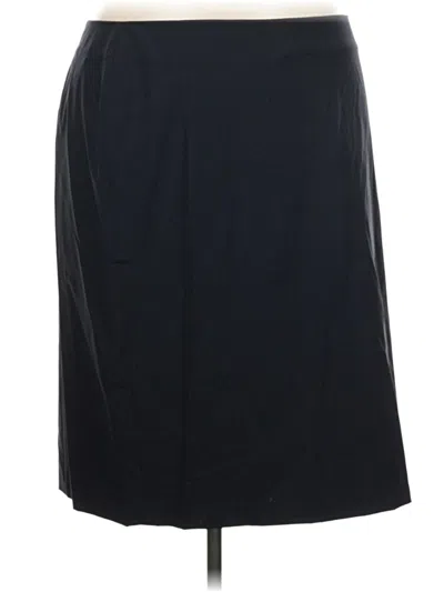 Pre-owned Lands' End Casual Skirt In Black