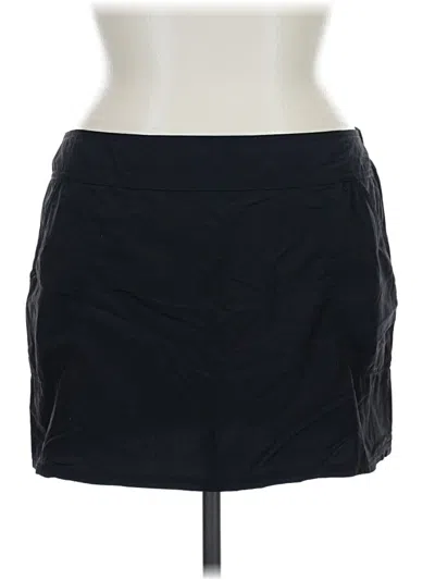 Pre-owned Lands' End Casual Skirt In Black