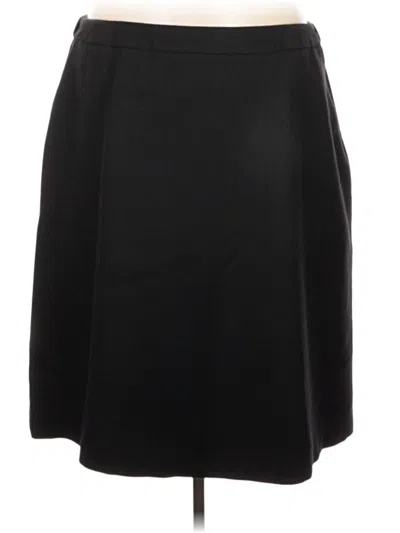 Pre-owned Lands' End Casual Skirt In Black