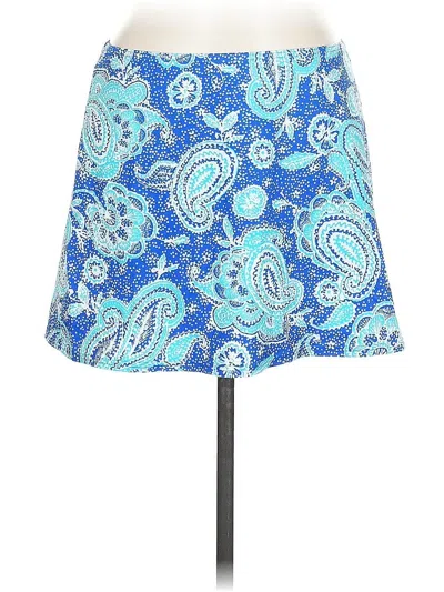 Pre-owned Lands' End Casual Skirt In Blue