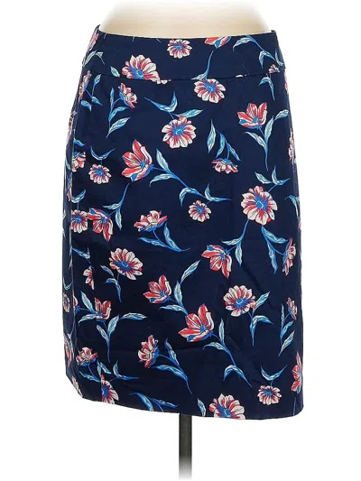 Pre-owned Lands' End Casual Skirt In Blue