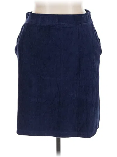 Pre-owned Lands' End Casual Skirt In Blue