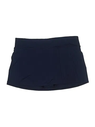 Pre-owned Lands' End Casual Skirt In Blue