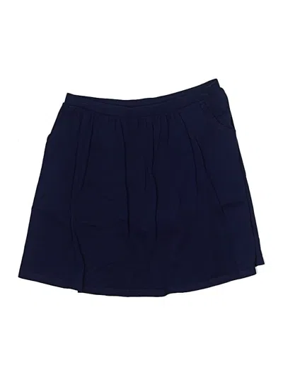 Pre-owned Lands' End Casual Skirt In Blue