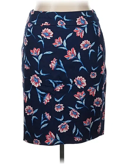 Pre-owned Lands' End Casual Skirt In Blue