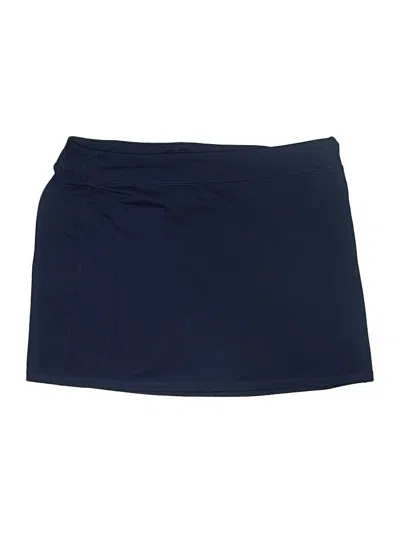 Pre-owned Lands' End Casual Skirt In Blue