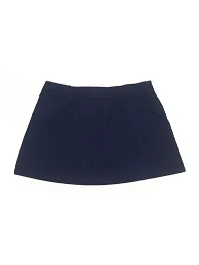 Pre-owned Lands' End Casual Skirt In Blue