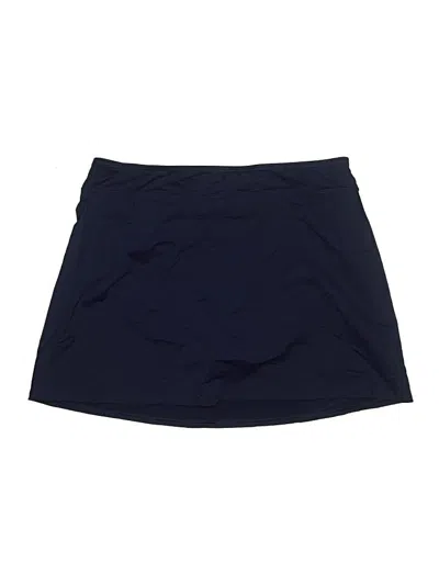 Pre-owned Lands' End Casual Skirt In Blue