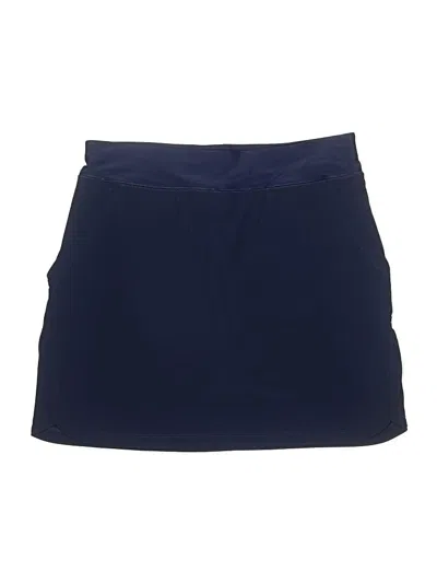 Pre-owned Lands' End Casual Skirt In Blue