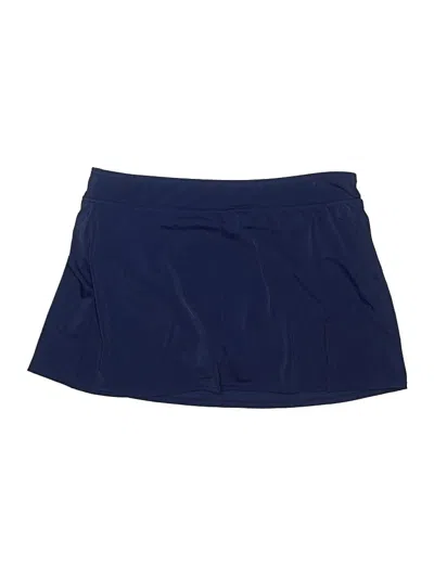 Pre-owned Lands' End Casual Skirt In Blue