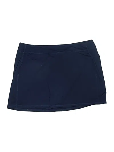 Pre-owned Lands' End Casual Skirt In Blue