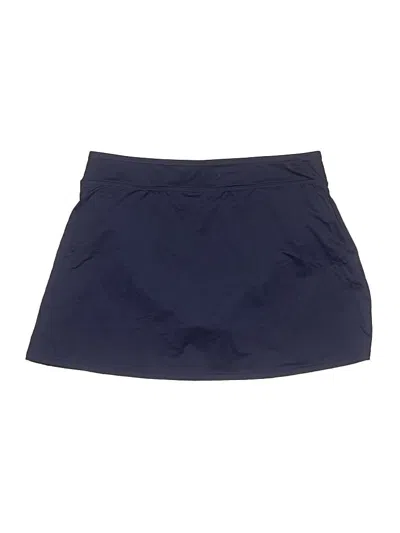 Pre-owned Lands' End Casual Skirt In Blue