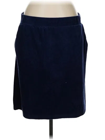 Pre-owned Lands' End Casual Skirt In Blue