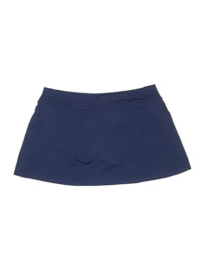 Pre-owned Lands' End Casual Skirt In Blue