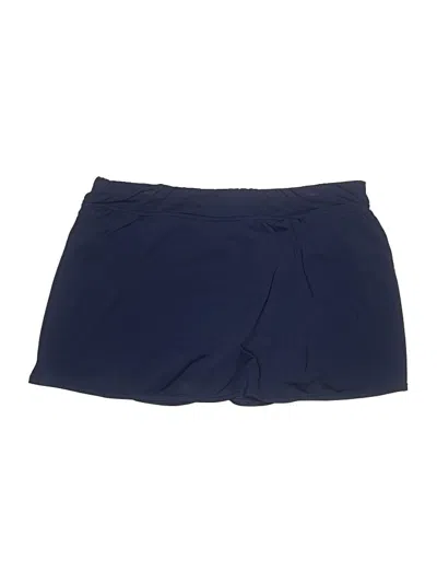 Pre-owned Lands' End Casual Skirt In Blue