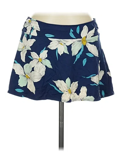 Pre-owned Lands' End Casual Skirt In Blue