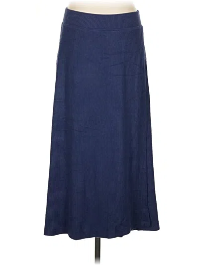 Pre-owned Lands' End Casual Skirt In Blue