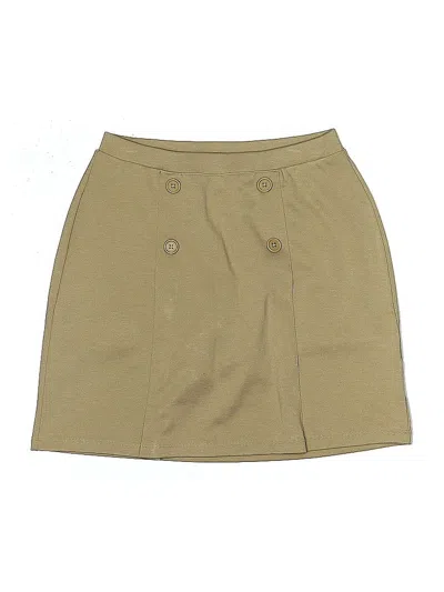 Pre-owned Lands' End Casual Skirt In Brown