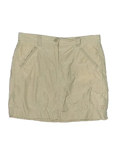 Pre-owned Lands' End Casual Skirt In Brown