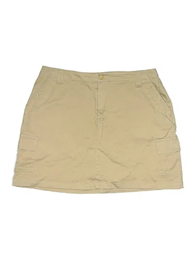 Pre-owned Lands' End Casual Skirt In Brown